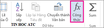 Hoc tin hoc van phong tai Thanh Hoa Trong bảng word, nhiều khi bạn sẽ phải cộng tổng của một các hàng hoặc cột, lúc đó bạn sẽ phải dùng đến 