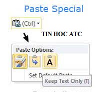 Hoc tin hoc tai thanh hoa Paste special là chức năng vô cùng thông minh của excel. Bạn đã biết về chức năng này chưa? Hãy cùng theo dõi 