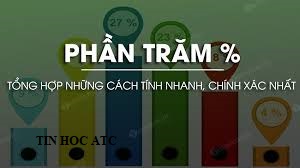 Hoc tin hoc tai thanh hoa Để quy đổi một số lieeuju thành phần trăm dựa trên một tổng nào đó, bạn thường dùng cách tính ra số thập phân 