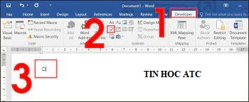 Học tin học văn phòng tại Thanh Hóa Có nhiều cách để chèn dấu tích trên word, tin học ATC xin giới thiệu 3 cách dưới đây nhé!Cách 1: Sử Dụng 