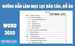 Học tin học tại thanh hóa Muốn tạo mục lục cho văn bản của mình, bạn sẽ phải thực hiện các thao tác sau đây:Bước 1: Tạo Outline 