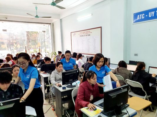 Lớp tin học thực hành ở Thanh Hóa