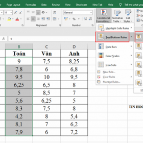 Trung tam tin hoc o Thanh Hoa Bạn muốn tô màu giá trị lớn nhất nhỏ nhất trong excel? Tin học ATC sẽ thông tin đến bạn trong bài viết 