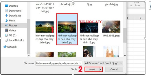Học tin học văn phòng ở Thanh Hóa Có nhiều cách để chèn ảnh vào excel, hôm nay tin học ATC xin chia sẽ đến bạn đọc 2 cách dễ áp dụng sau 