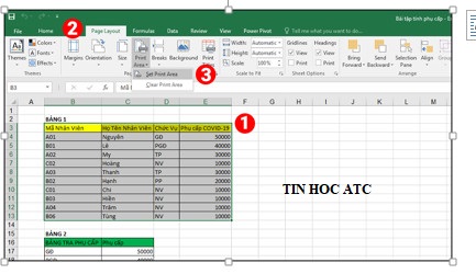 Trung tâm tin học ở thanh hóa Cách chọn vùng in và nhiều trang trong excel để tiết kiệm được thời gian và tăng tính chuyên nghiệp, bạn hãy 