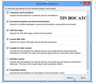 Học tin học văn phòng ở Thanh Hóa Bạn muốn bảo mật thông tin thuyết trình Powerpoint? Tin học ATC xin chia sẽ cách làm dễ áp 