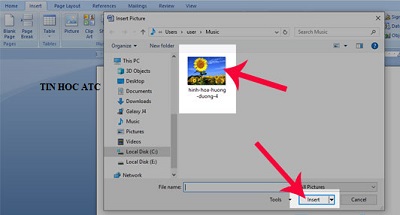 Học tin học văn phòng tại Thanh Hóa Để cho người đọc dễ hình dung những nội dung trong word, bạn sẽ chèn hình nền vào và cách làm như 