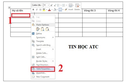 Trung tâm đào tạo tin học ở Thanh Hóa Hôm nay tin học ATC xin chia sẻ cách sửa lỗi bảng trong word bị mất dòng kẻ cực nhanh cho các bạn nhé!