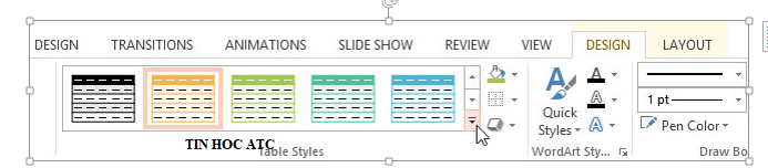 Hoc tin hoc tai thanh hoa Tạo bảng trong Powerpoint sẽ giúp bạn trình bày số liệu một cách rõ ràng và chuyên nghiệp hơn, vậy cách làm 