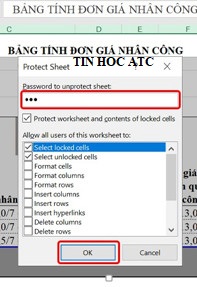 Học tin học văn phòng tại Thanh Hóa Nếu bạn muốn ẩn công thức tính trong excel vì không muốn người khác nhìn thấy hoặc vì mục đích nào 