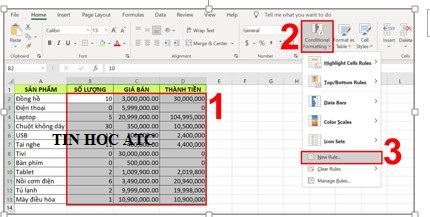 Trung tam tin hoc tai thanh hoa Bạn muốn ẩn số 0 trong excel? Để bảng tính được đẹp và không bị rối? Hãy thử 4 cách sau nhé!