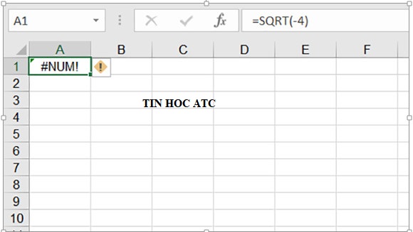 Hoc tin hoc o thanh hoa 7 mã lỗi excel phổ biến mà bạn hay gặp trong khi sử dụng excel để tính toán là gì? Cách khắc phục như thế 