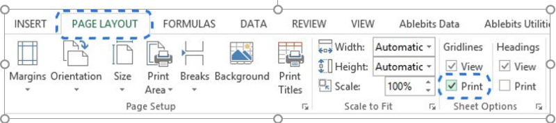 Học tin học văn phòng tại Thanh Hóa Khi in bảng excel ra bạn muốn có luôn đường lưới thì phải làm thế nào? Nếu chưa biết cách làm mời 