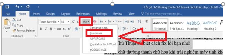 Hoc tin hoc cap toc tai thanh hoa Trường hợp bạn gõ chữ thường ra chữ hoa thì làm thế nào? Nếu bạn muốn biết cách khắc phục mời bạn 