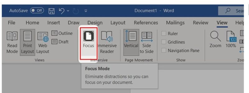 Trung tâm tin học tại thanh hóa Bạn đang muốn biết cách bật chế độ focus mode trên Microsoft Word? Tin học ATC xin chia sẽ bạn cách làm sau: