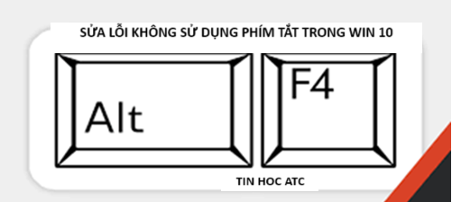 Hoc tin hoc cap toc tai thanh hoa Bạn đang không sử dụng được phím tắt trên win 10? Tin học ATC xin mách bạn cách sửa lỗi này nhé!