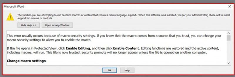 Trung tâm tin học ở thanh hóa File word của bạn đang bị lỗi macro khi mở? Nếu bạn muốn biết cách để giải quyết vấn đề này, mời bạn 