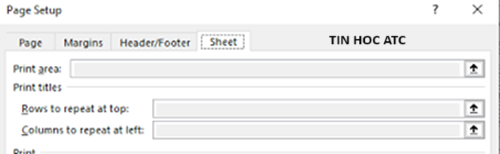 Trung tâm tin học ở thanh hóa Nếu Print title trong excel bị khóa thì làm thế nào? Cách xử lý sẽ có trong bài viết dưới đây nhé!