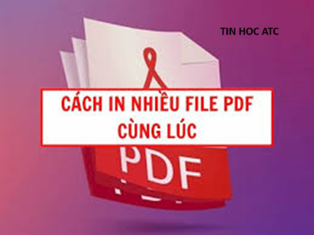 Học tin học cấp tốc tại thanh hóa Muốn in nhiều file PDF một lúc thì bạn hãy thử làm theo cách dưới đây nhé!Chọn tất cả File PDF vô 1 thư