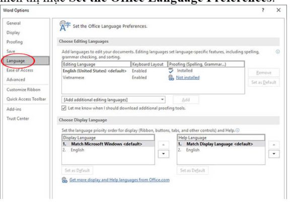 Học tin học văn phòng tại Thanh Hóa Bạn muốn thay đổi ngôn ngữ trong Microsoft Word? Nếu bạn muốn có câu trả lời mời bạn tham khảo 