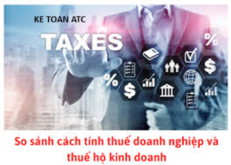 Học kế toán ở thanh hóa Bài viết sau đây chúng ta cùng đi tìm hiểu và so sánh cách tính thuế doanh nghiệp và thuế hộ kinh doanh nhé!